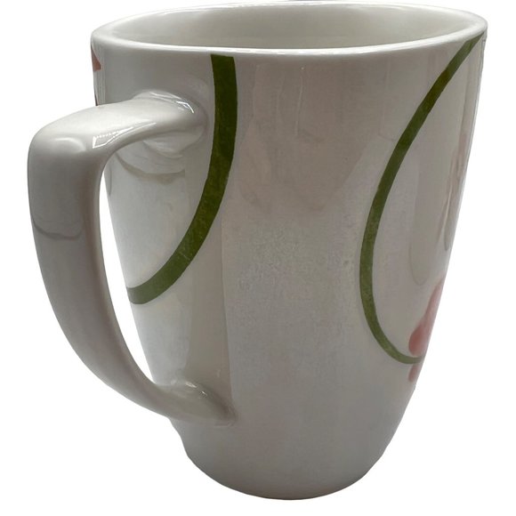 Corelle Coordinates Pretty Pink Flower Porcelain Coffee Cup Mug Set Of 4 - Picture 7 of 8